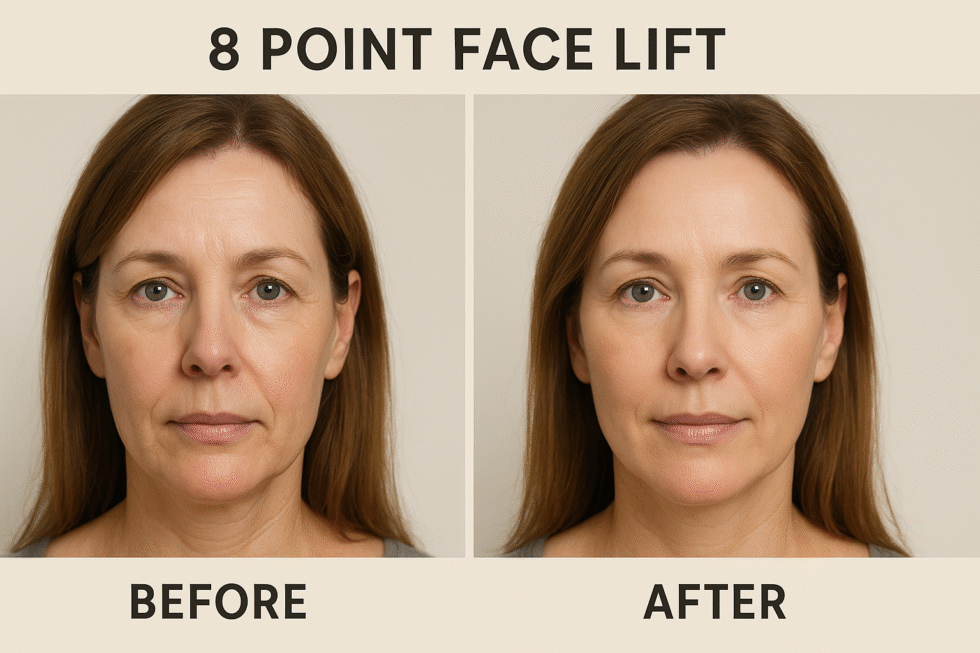 8 Point Face Lift Before and After Results