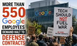 More Than 550 Google Employees Demand Halt to Defence Contracts